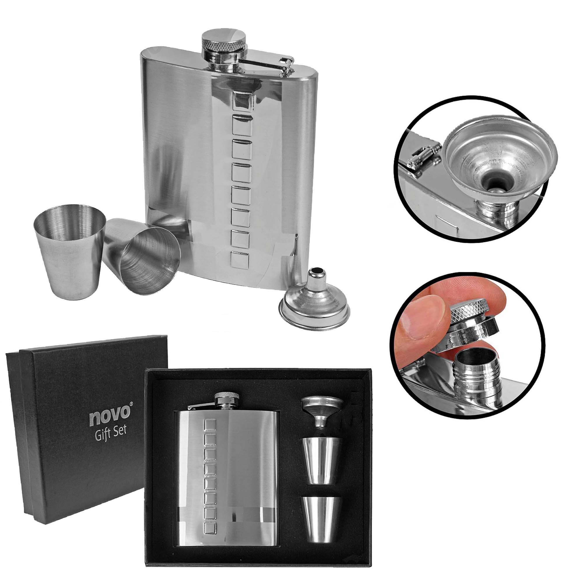 Wiskera En Acero Inoxidable De 8 Oz